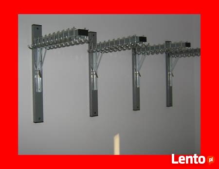 WIESZAK DO SZATNI SKŁADANY MOCOWANY DO ŚCIANY