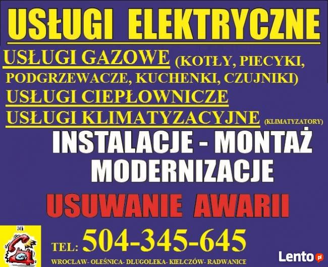 FACHOWIEC elektryk gazownik SERWIS kotłów GAZOWYCH KUCHENEK