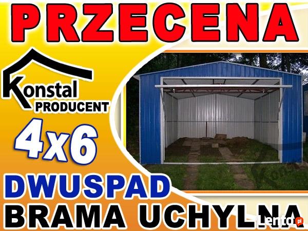 Garaże blaszane garaż blaszany 4x6 dach dwuspadowy AKRYL