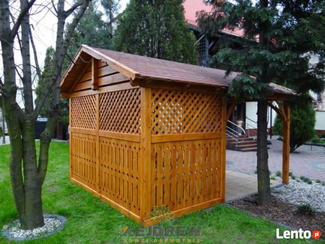 Wiata garażowa, garaż z drewna, zadaszenie, altanka