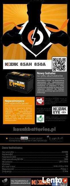 AKUMULATOR KOZAK KO850 85AH/850A 85AH KATOWICE