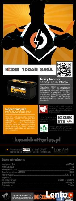 AKUMULATOR KOZAK KO1000 100AH/850A 100AH KATOWICE