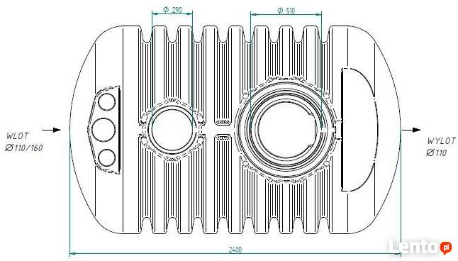 Zbiornik na deszczówkę 4000L szambo osadnik