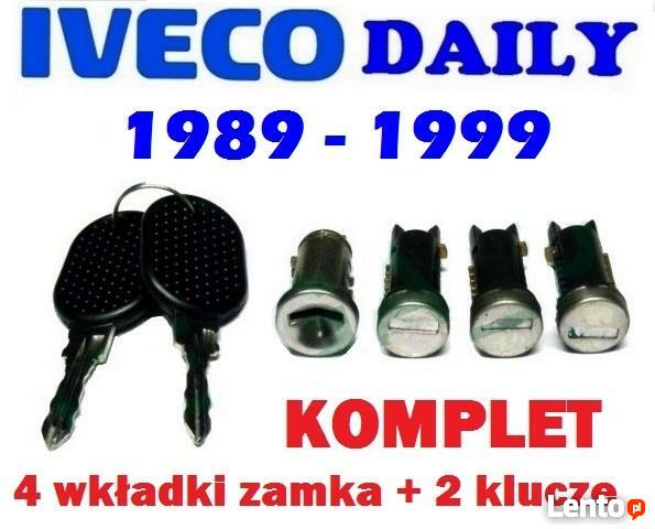 KOMPLET 4 wkładka ZAMKA DRZWI WKŁADKI kluczyki IVECO DAILY