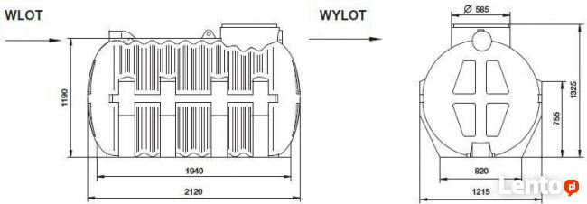PRZYDOMOWA DRENAŻOWA OCZYSZCZALNIA ŚCIEKÓW 2000L