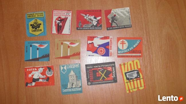 etykiety na zapalki z 1964 roku