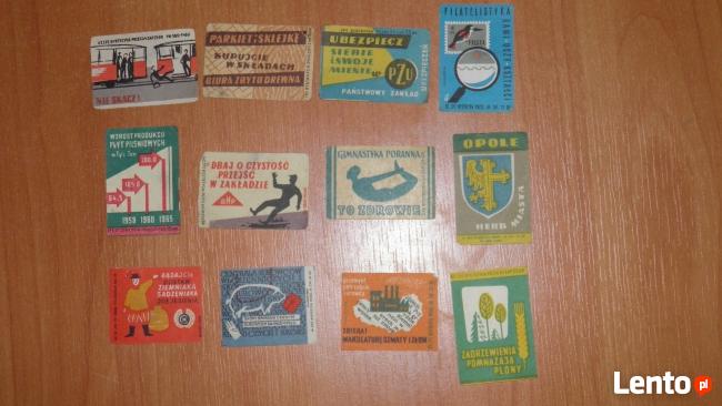 etykiety na zapalki z 1964 roku