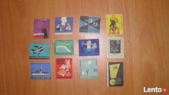 etykiety na zapalki z 1964 roku