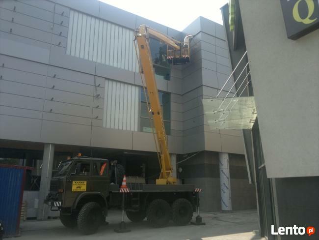 Podnośnik koszowy Kraków 16m i 18 m. Zwyżka Kraków