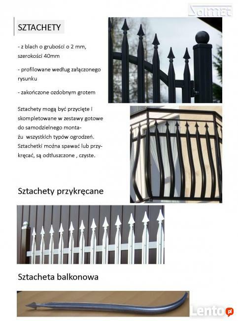 Sztachety metalowe