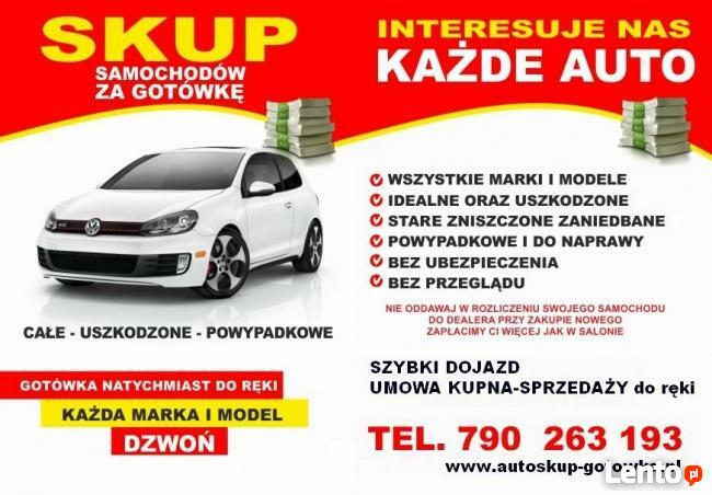 SKUP AUT - Swarzędz, Kostrzyn, Poznań - tel. 790-263-193