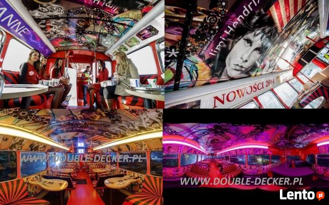 Imprezowy autobus piętrowy! Urodziny, kawalerskie, Panieński