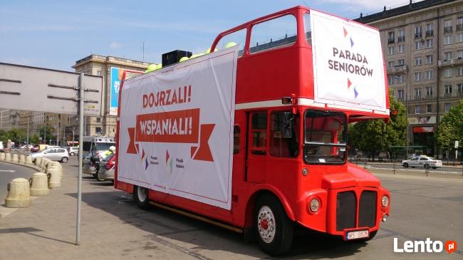 Piętrowy autobus CABRIO na wynajem!! Cała POLSKA!