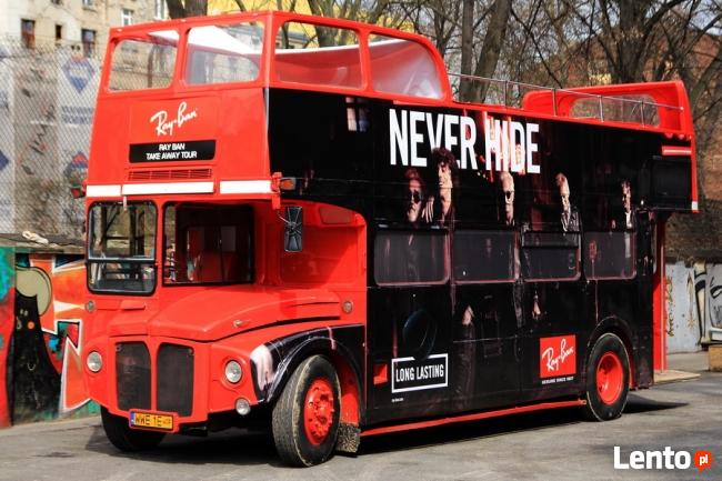 Piętrowy autobus CABRIO na wynajem!! Cała POLSKA!