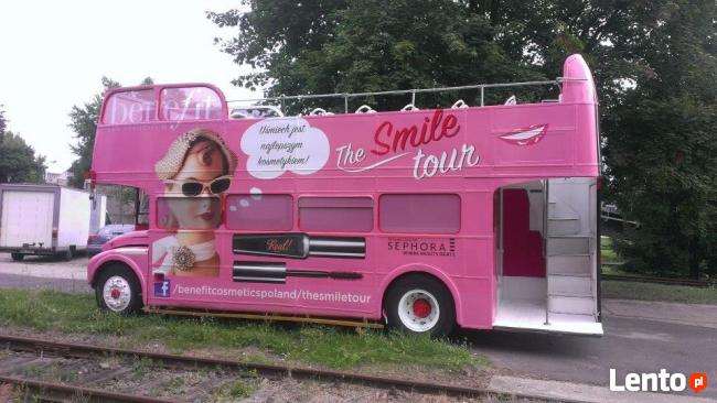 Piętrowy autobus CABRIO na wynajem!! Cała POLSKA!