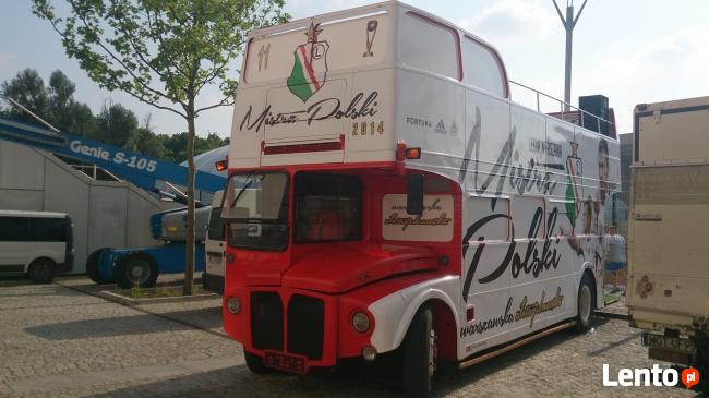 Piętrowy autobus CABRIO na wynajem!! Cała POLSKA!