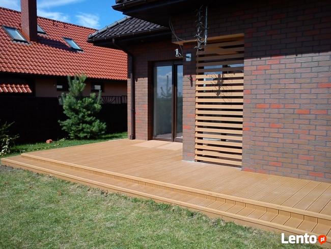 elewacja z kompozytu drewna