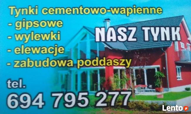 Tynki maszynowe cementowo-wapienne i gipsowe
