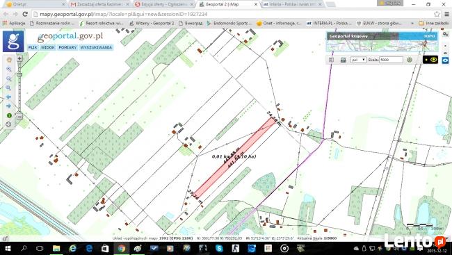 Działka rolno budowlana Dąbrowa nr.586/3