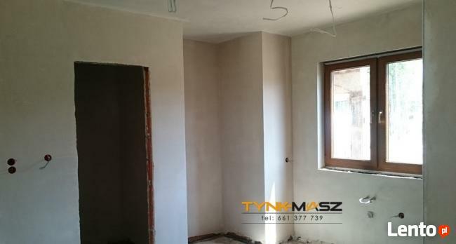 TYNKI MASZYNOWE gipsowe cementowo-wapienne POZNAŃ