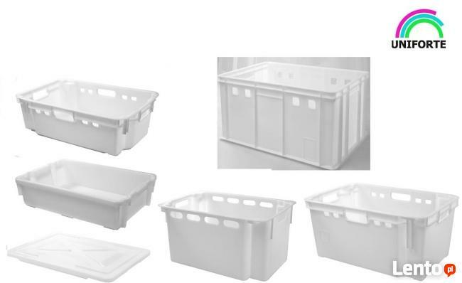 Skrzynki pojemniki plastikowe magazynowe na warzywa owoce