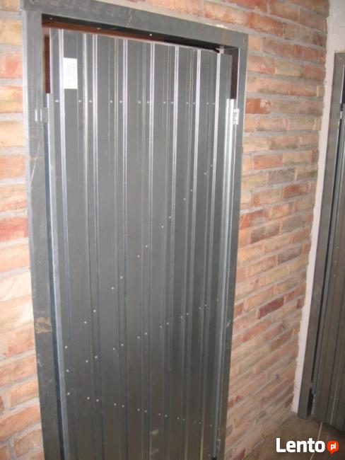 Drzwi stalowe, ocynkowane, piwniczne