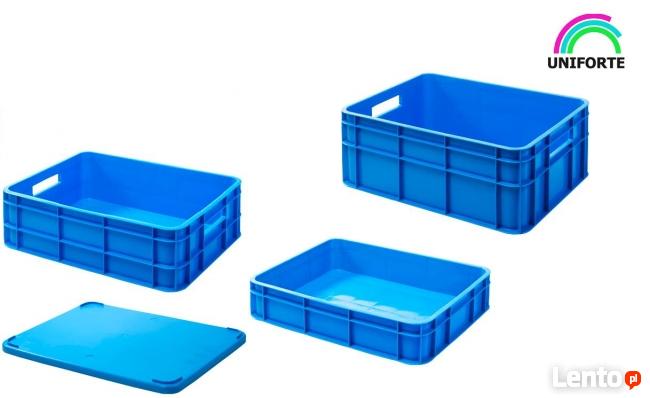 Skrzynki pojemniki plastikowe magazynowe na warzywa owoce