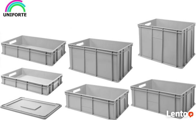 Skrzynki pojemniki plastikowe magazynowe na warzywa owoce