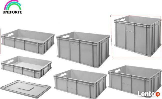 Pojemniki skrzynki plastikowe magazynowe transportowe K-410