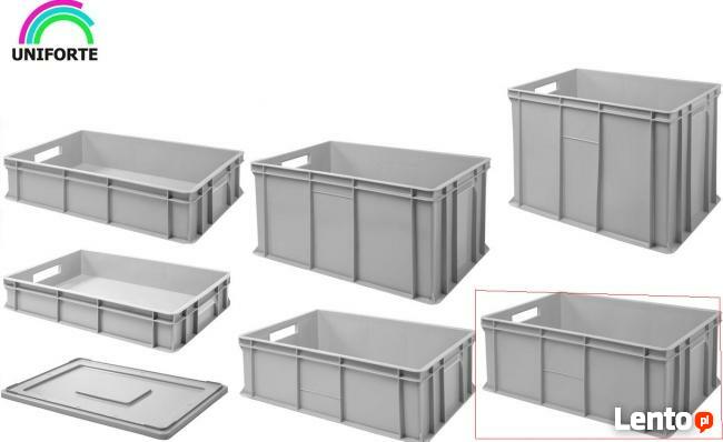 Pojemniki skrzynki plastikowe magazynowe transportowe K-240