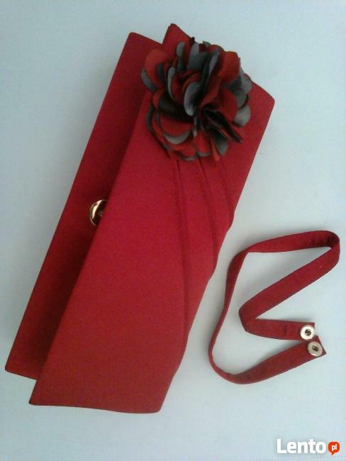 Bordowa kopertówka Blue Shadow