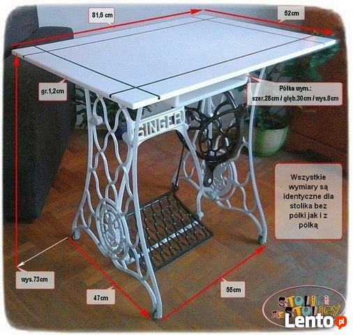 Stół Stolik SINGER blat z CORIANU Stoliki