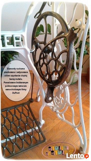 Stół Stolik SINGER blat z CORIANU Stoliki