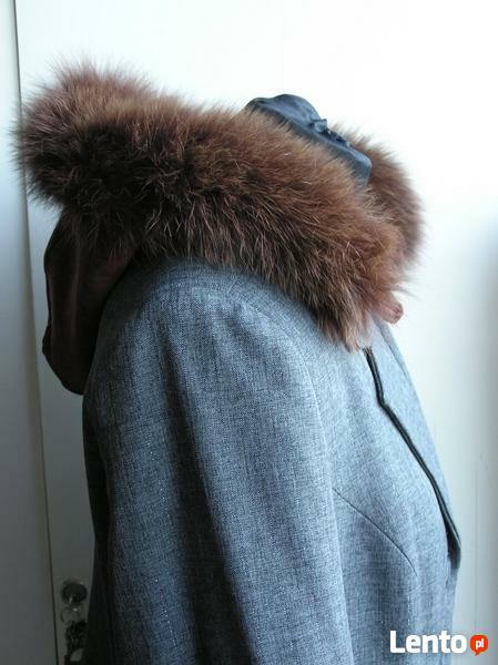 Naturalny brąz lsniacy jenot piekny obszycia do katura 2szt