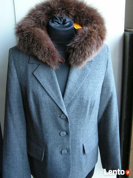 Naturalny brąz lsniacy jenot piekny obszycia do katura 2szt