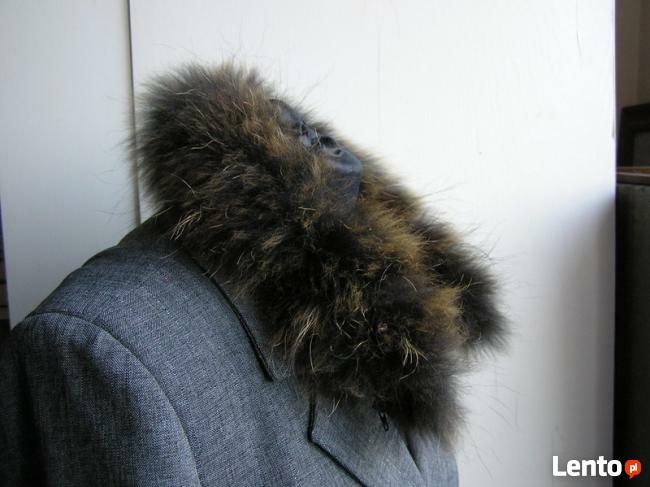 Naturalny brąz lsniacy jenot piekny obszycia do katura 2szt