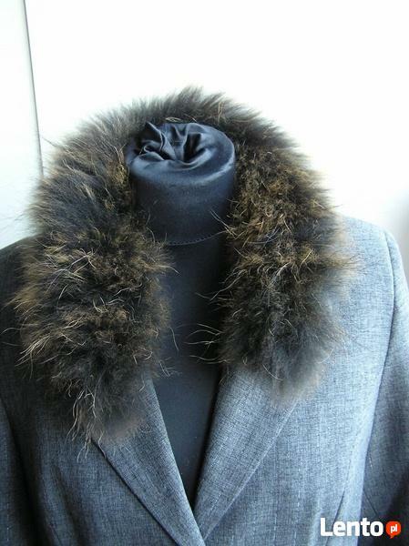 Naturalny brąz lsniacy jenot piekny obszycia do katura 2szt