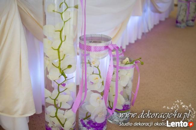 Dekoracje sal weselnych, kościołów, aut