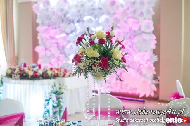 Dekoracje sal weselnych, kościołów, aut