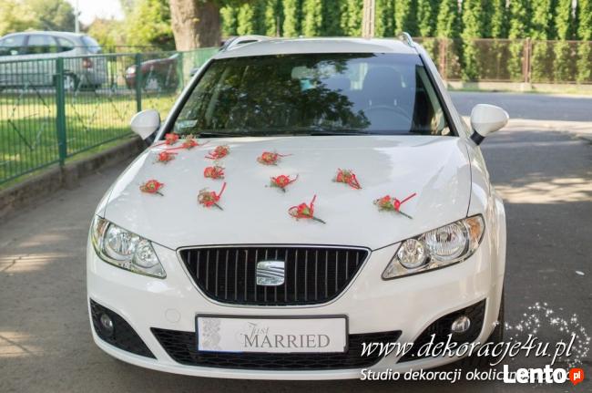 Dekoracje samochodów do ślubu w Rzeszowie, Łańcucie i