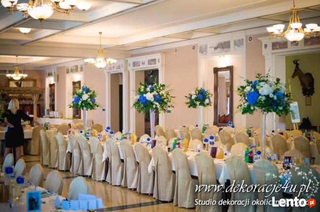 Dekoracje sal weselnych, kościołów, aut