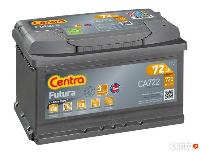 AKUMULATOR CENTRA FUTURA 72AH 720A PRAWY+ WROCŁAW nowy gw