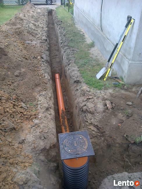 Przyłącza kanalizacyjne, drenaże , prace ziemne ,hydraulik