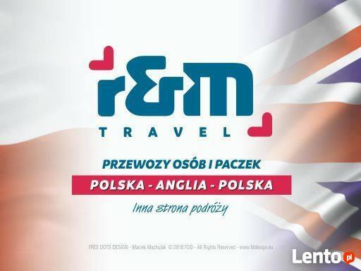 R&M TRAVEL Przewozy osób, paczki, bus Polska-Anglia-Polska