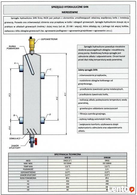 SPRZĘGŁO HYDRAULICZNE STAL NIERDZEWNA SUPER JAKOŚĆ