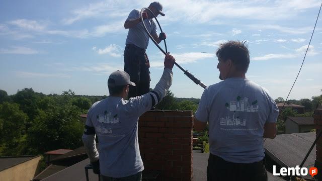 Szlamowanie kominów uszczelnianie naprawa komina frezowanie