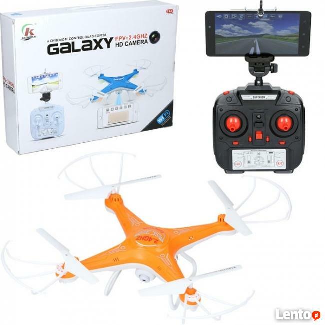 DRON QUADROCOPTER RC GALAXY Z KAMERĄ WiFi FPV ŻYWO DUŻY