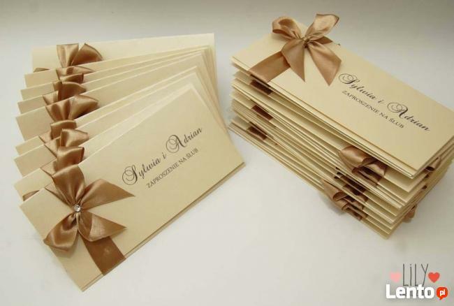 Oryginalne Zaproszenia na Ślub i wszystkie dodatki Ślubne