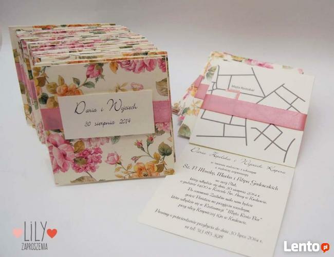 Oryginalne Zaproszenia na Ślub i wszystkie dodatki Ślubne