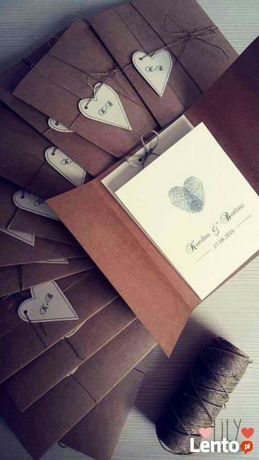 Oryginalne Zaproszenia na Ślub i wszystkie dodatki Ślubne